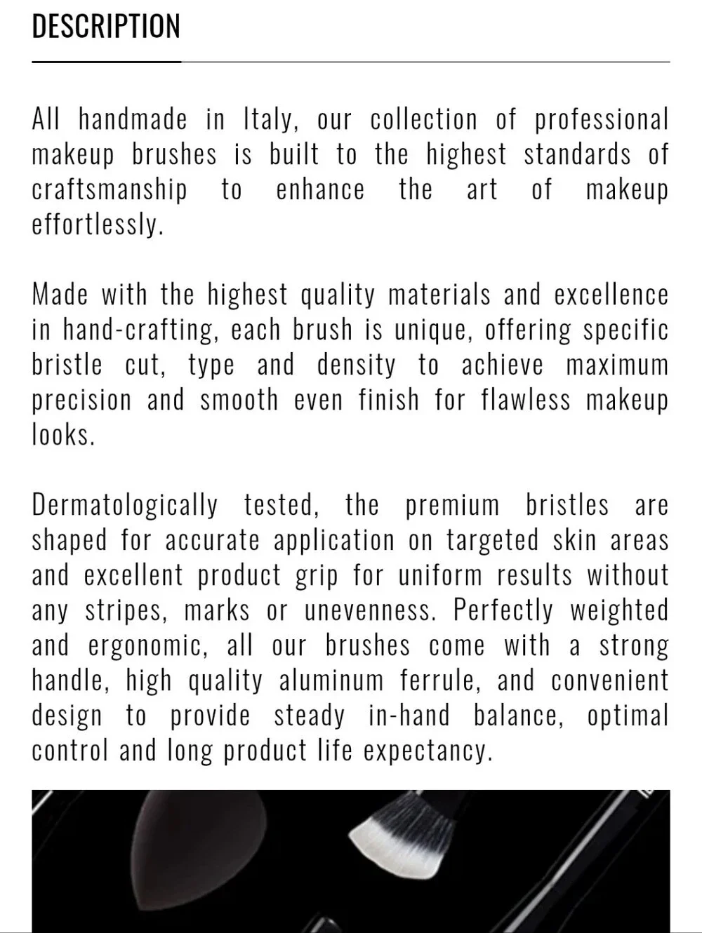 IL MAKIAGE Kabuki Brush Black New